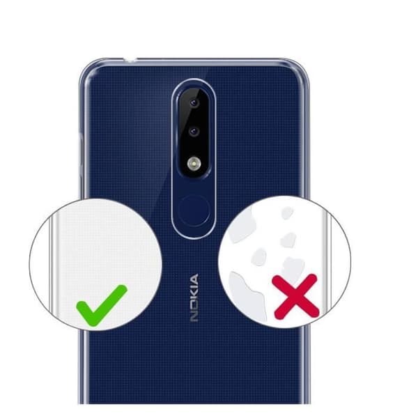 Nokia 5.1 PLUS-skal Gel TPU Transparent Silikon Mjukt Ultratunt [Phonillico®]