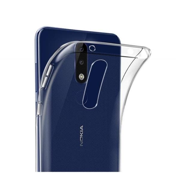 Nokia 5.1 PLUS-skal Gel TPU Transparent Silikon Mjukt Ultratunt [Phonillico®]