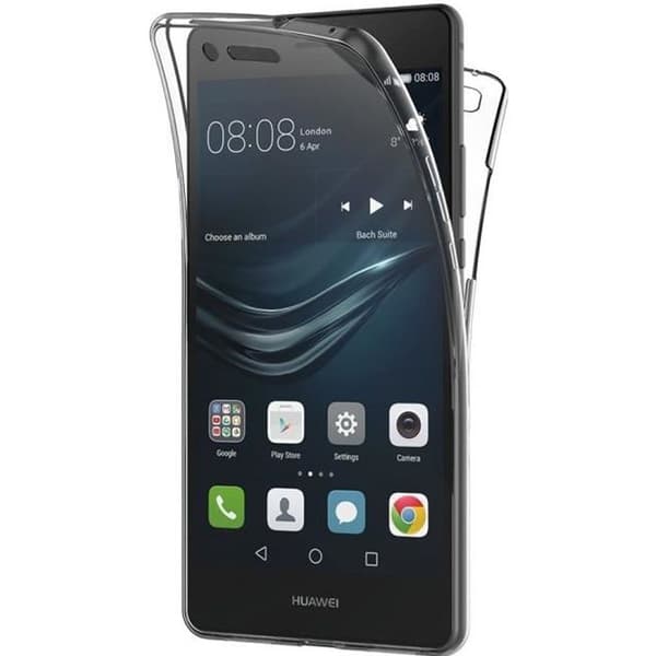 Coque Huawei P9 LITE - Hölster Etui Gel TPU Hel Transparent Skydd Framsidan Bak Silikon Mjuk Phonillico®