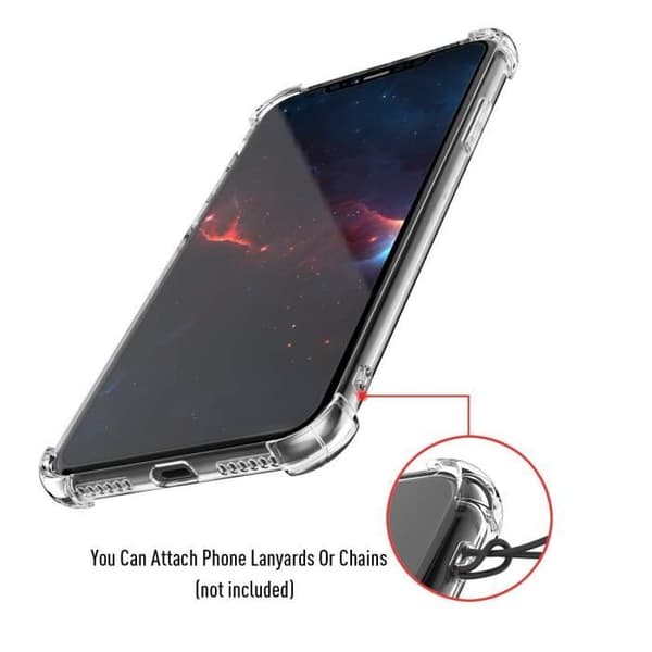 Stötabsorberande skal - Phonillico® - iPhone XR - Mjuk silikon - Ultra tunn - Förstärkt skydd