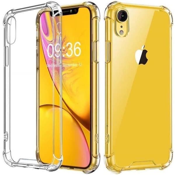 Stötabsorberande skal - Phonillico® - iPhone XR - Mjuk silikon - Ultra tunn - Förstärkt skydd