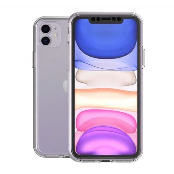 Skal till Apple iPhone 11 - Helkroppssilikon Transparent Mjukt Skydd 2 Delar Framsida Baksida Sammankopplande Phonillico®