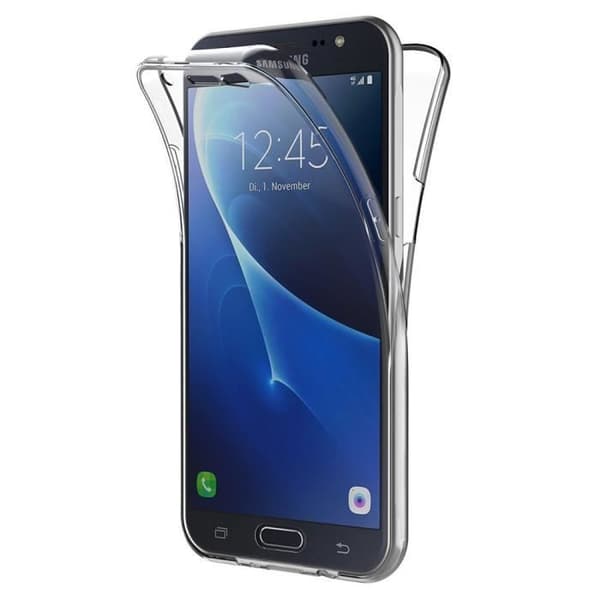 Coque för Samsung Galaxy J7 2016 J710 - Hölster Etui Gel TPU Transparent Heltäckande Fram Bak Silikon Mjuk Phonillico®