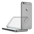 Miniatyrbild 3 av 4: Skal - Phonillico® - iPhone 6 - 6S - Mjukt silikon - Ultratunt - Transparent