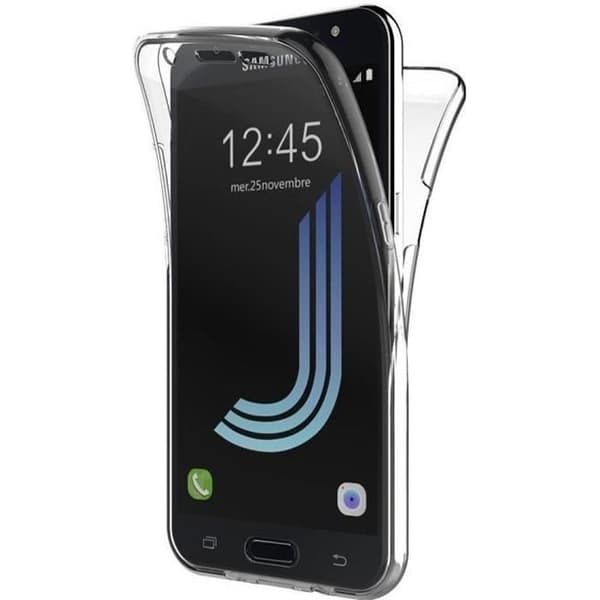 Skal till Samsung Galaxy J5 2016 J510 - Transparent TPU Gelskal Heltäckande Framsida Baksida Mjukt Silikon Phonillico®