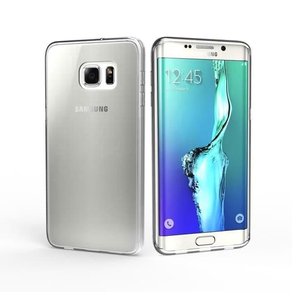 Fodral för SAMSUNG GALAXY S6 EDGE PLUS - Transparent TPU Gel Silikon Mjuk Ultrafin [Phonillico®]