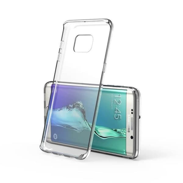 Fodral för SAMSUNG GALAXY S6 EDGE PLUS - Transparent TPU Gel Silikon Mjuk Ultrafin [Phonillico®]