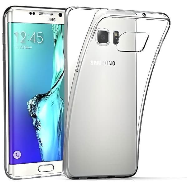 Fodral för SAMSUNG GALAXY S6 EDGE PLUS - Transparent TPU Gel Silikon Mjuk Ultrafin [Phonillico®]
