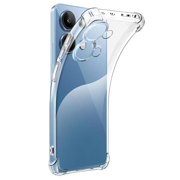 Coque för Xiaomi Redmi Note 13 4G - Phonillico® - Stötdämpande - TPU Mjuk - Transparent - Förstärkt skydd