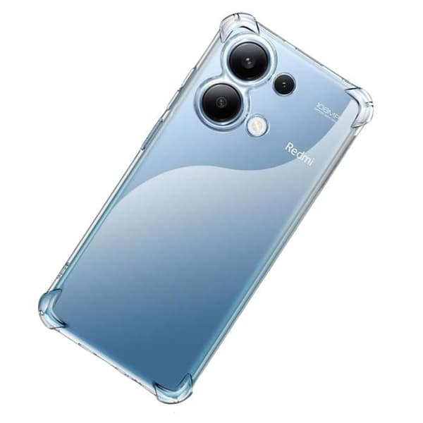 Coque för Xiaomi Redmi Note 13 4G - Phonillico® - Stötdämpande - TPU Mjuk - Transparent - Förstärkt skydd