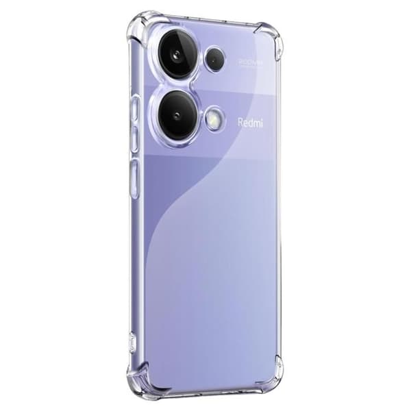 Coque - Phonillico® - Xiaomi Redmi Note 13 Pro 4G - Stöttålig - Mjuk - Transparent