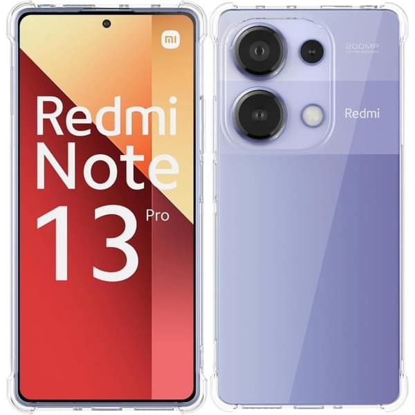 Coque - Phonillico® - Xiaomi Redmi Note 13 Pro 4G - Stöttålig - Mjuk - Transparent