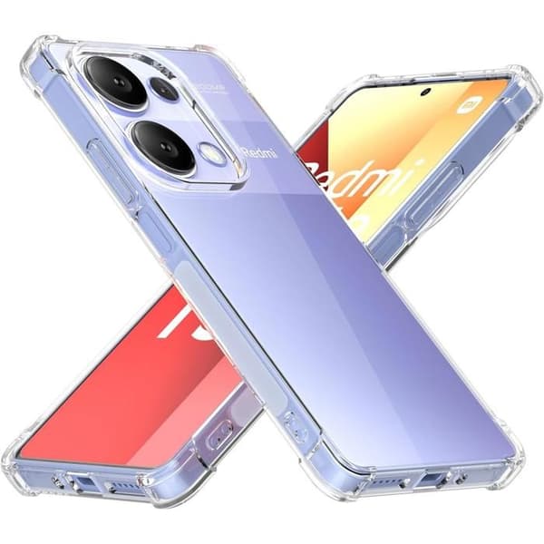 Coque - Phonillico® - Xiaomi Redmi Note 13 Pro 4G - Stöttålig - Mjuk - Transparent