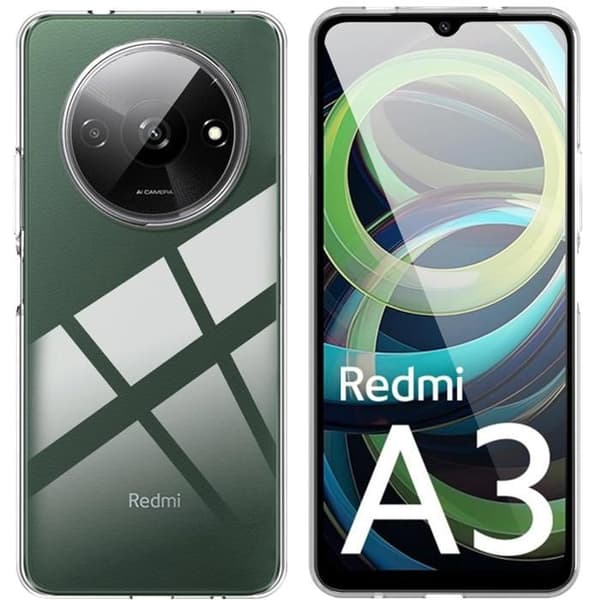 Coque - Phonillico® - Xiaomi Redmi A3 - Mjuk - Transparent - Repellerande mot repor