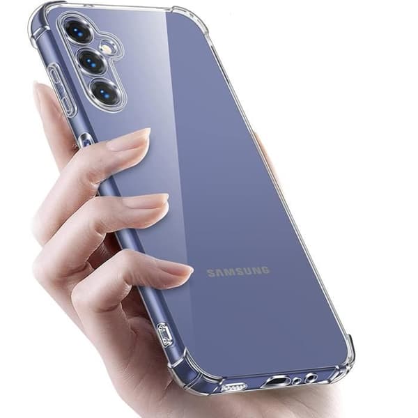 Stötthållare - Phonillico - Samsung Galaxy A05S - Mjuk silikon - 2 härdat glas - Förstärkt skydd