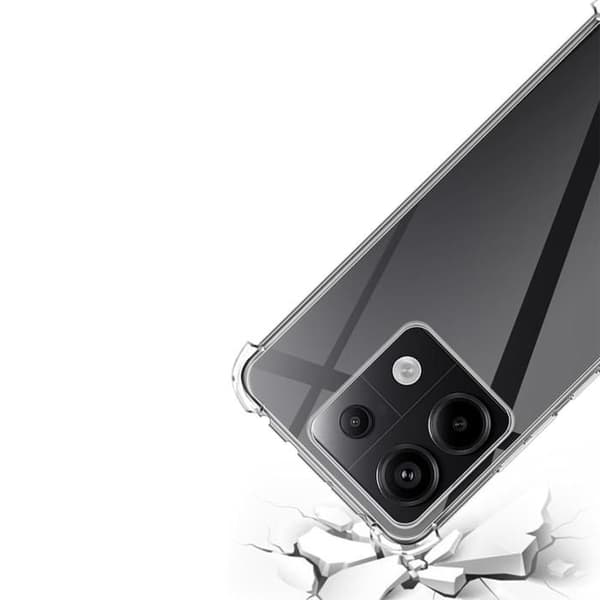 Coque - Phonillico® - Xiaomi Redmi Note 13 5G - Stöttålig - Mjuk TPU - Transparent