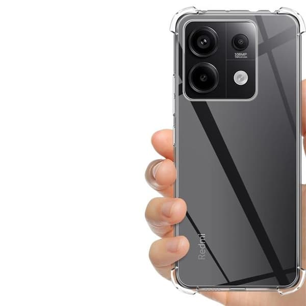 Coque - Phonillico® - Xiaomi Redmi Note 13 5G - Stöttålig - Mjuk TPU - Transparent