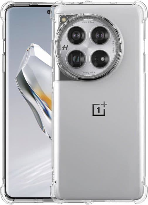 Skydd för OnePlus 12 5G - Phonillico® - Stötabsorberande - Mjuk TPU - Transparent - Förstärkt skydd