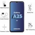 Miniatyrbild 3 av 6: Chockproof skal - Phonillico - Samsung Galaxy A25 5G - Mjuk silikon - 2 härdat glas - Förstärkt skydd
