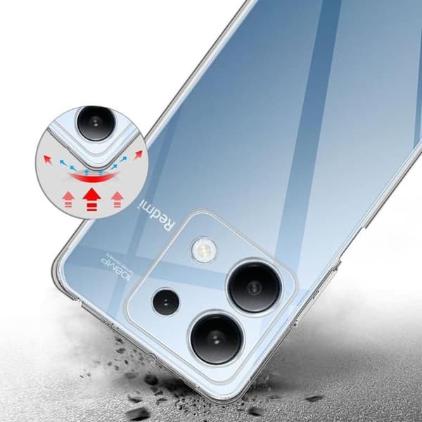Coque - Phonillico® - Xiaomi Redmi Note 13 4G - Silikon Gel TPU - Mjukt skydd - Ultra tunt