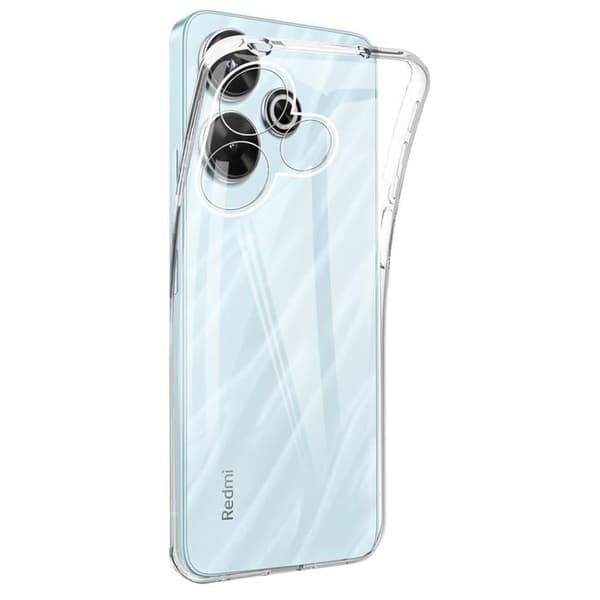 Skydd för Xiaomi Redmi 13 - Phonillico® - Mjuk - Genomskinlig - 2 Härdat Glas - Repbeständig