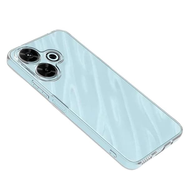 Skydd för Xiaomi Redmi 13 - Phonillico® - Mjuk - Genomskinlig - 2 Härdat Glas - Repbeständig
