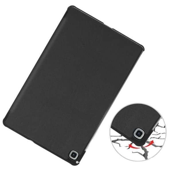 Coque för Samsung Galaxy Tab S6 Lite 2020 2022 2024 - Svart etui med hel skydd och multiposition Phonillico