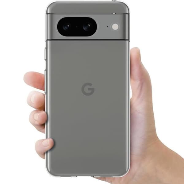 TPU-skal - Phonillico - Google Pixel 8a - Mjuk skydd - Ultratunn - Transparent