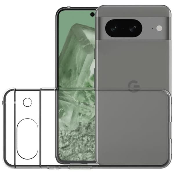 TPU-skal - Phonillico - Google Pixel 8a - Mjuk skydd - Ultratunn - Transparent