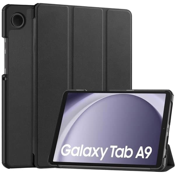 Fodral för Samsung Galaxy Tab A9 2023 - Svart etui med fullständigt skydd och flera positioner Phonillico
