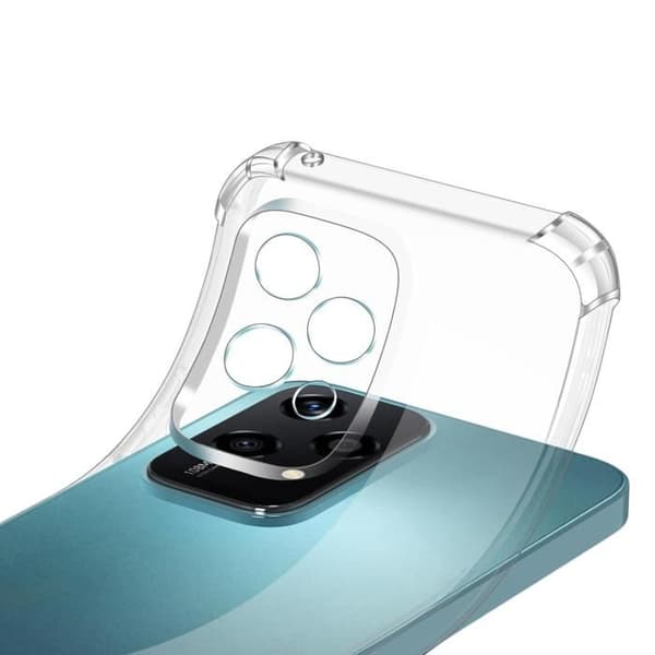 Stötdämpande skal - Phonillico - Honor 200 Lite 5G - Mjuk silikon - 2 Härdat glas - Förstärkt skydd