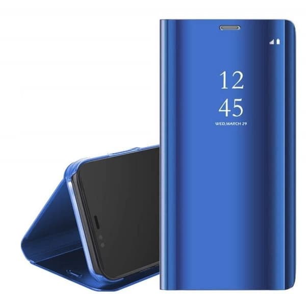 Blått spegelflipfodral till Samsung Galaxy A40 - Clear View skyddsfodral [Phonillico®]