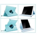Miniatyrbild 3 av 3: Coque Rotativ 360 Ljusblå för Apple iPad AIR 1 / AIR 2 - Fodral Etui Skydd Elastisk Stängning Phonillico®