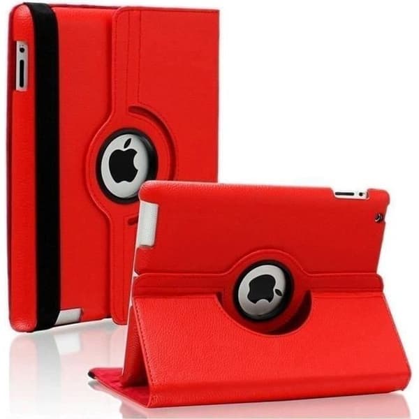 Coque Rotativ 360 Röd för Apple iPad AIR 2 / AIR 1 - Fodral Etui Skydd Elastisk Stängning Phonillico®