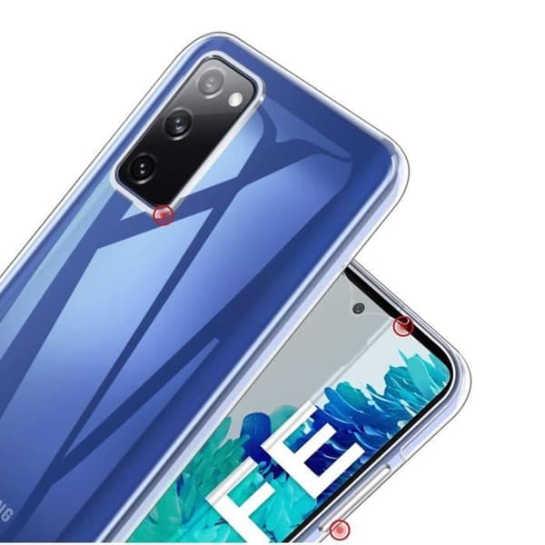 Coque för Samsung S20 FE - Transparent helsilikon 2 delar fram och bak, passande Phonillico®