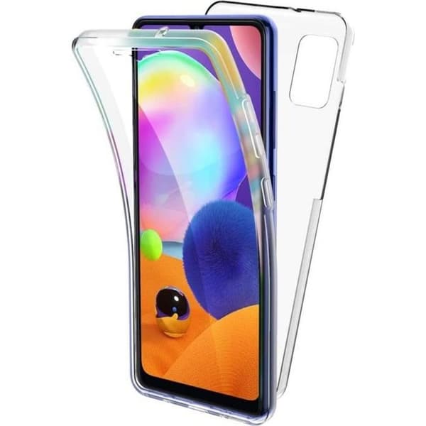 Coque för Samsung Galaxy A31 - Skydd Gel TPU Silikon Hel Transparent 2 Delar Framsidan Baksidan Passande Phonillico®