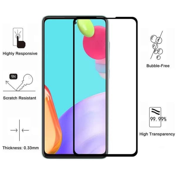 Skydd för Samsung A52 4G / A52 5G / A52s 5G och 2 Härdade Glas -Skydd av Mjuk Silikon Film Skärm Skydd Phonillico®