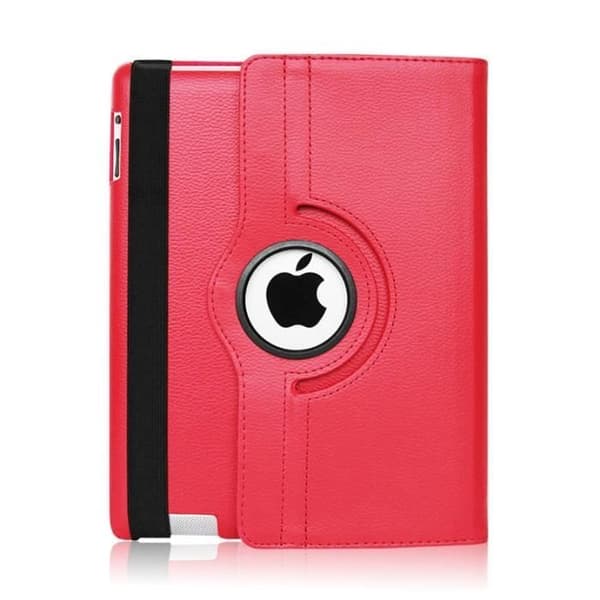 Coque Rotativ 360 Röd för Apple iPad AIR 1 / AIR 2 - Fodral Etui Skydd Elastisk Stängning Phonillico®