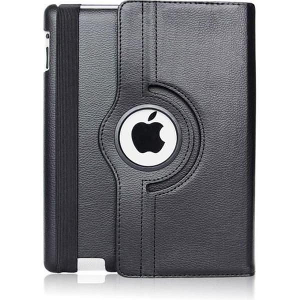 Rotativt 360 Svart Fodral för Apple iPad 6:e generationen - 5:e generationen - Skyddande Fodral Elastisk Stängning Phonillico®