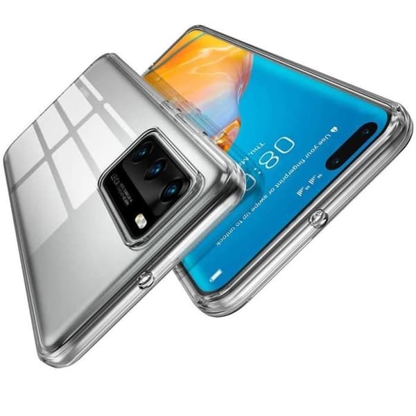 Skal till Huawei P40 - Silikongel TPU Transparent Skydd Mjukt Ultratunt Phonillico®