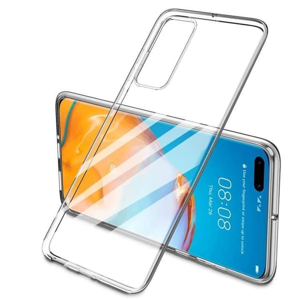 Skal till Huawei P40 - Silikongel TPU Transparent Skydd Mjukt Ultratunt Phonillico®
