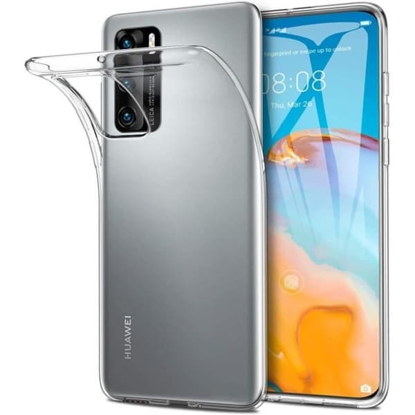 Skal till Huawei P40 - Silikongel TPU Transparent Skydd Mjukt Ultratunt Phonillico®