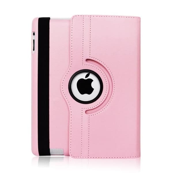 Coque Rotativ 360 Rosa för Apple iPad AIR 2 / AIR 1 - Fodral Etui Skydd Elastisk Stängning Phonillico®