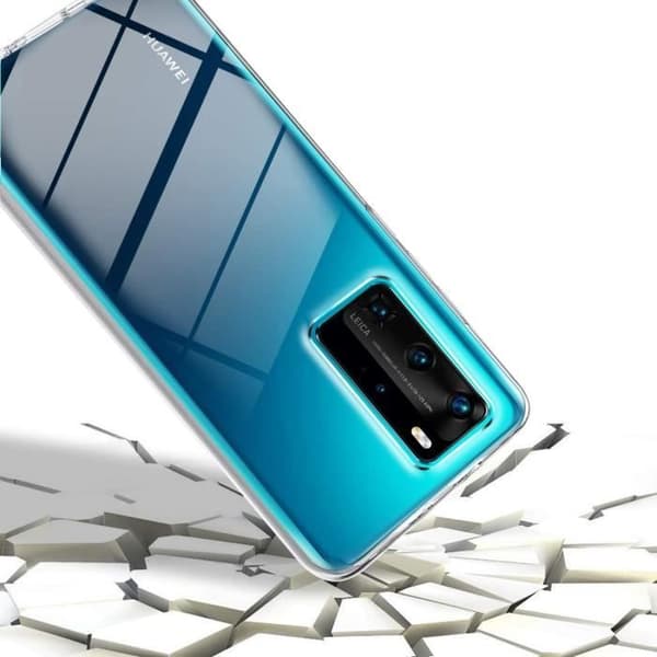 Coque för Huawei P40 PRO - Skydd Gel TPU Silikon Komplett Transparent Två Delar Fram Bak Infällbar Phonillico®
