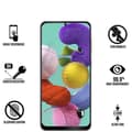 Miniatyrbild 2 av 4: Skal till Samsung Galaxy A51 + Härdat glas Svart kant - Mjukt silikonskyddande glasfilm skärmskydd Phonillico®