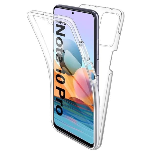 Coque för Xiaomi REDMI NOTE 10 PRO - Hölster Silikon Heltransparent 2 Delar Framsidan Baksidan Pluggbar Phonillico®