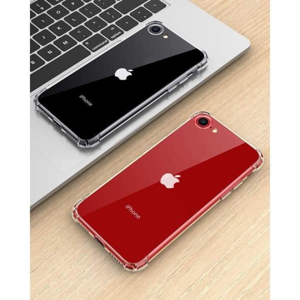 Transparent silikon stötsäkert fodral för iPhone SE 2020 Phonillico®