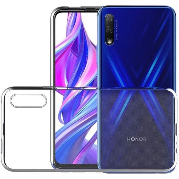 Skyddsfodral för Huawei HONOR 9X + Härdat Glas - Ultra Tunn Mjuk Silikon Skyddsfilm för Skärm Phonillico®