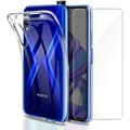Miniatyrbild 1 av 4: Skyddsfodral för Huawei HONOR 9X + Härdat Glas - Ultra Tunn Mjuk Silikon Skyddsfilm för Skärm Phonillico®
