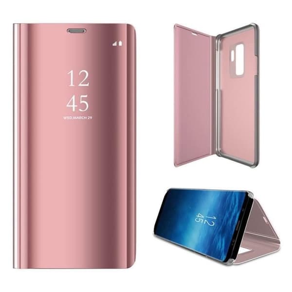 Rosa Spegelflipfodral till Samsung Galaxy S20 - Clear View Skyddande Fodral Phonillico®